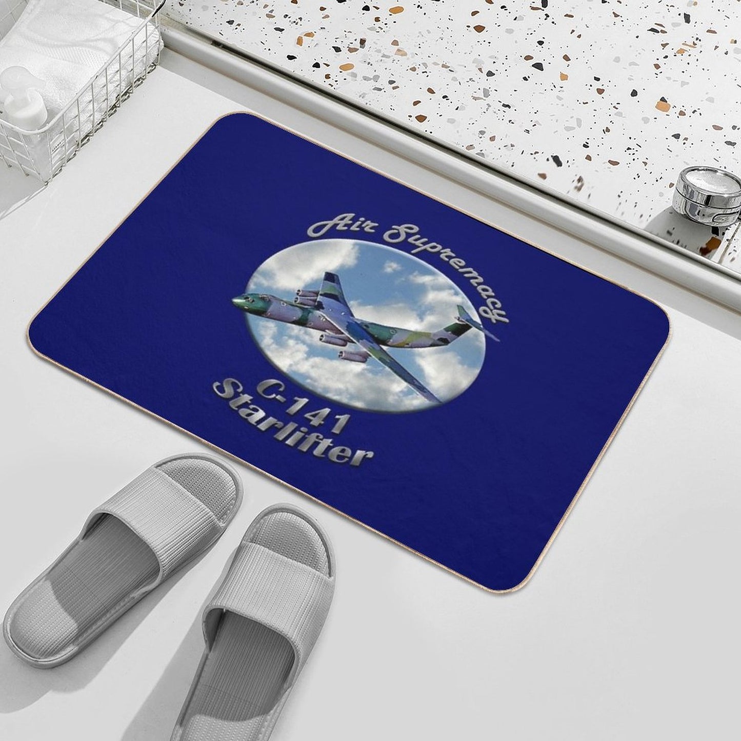 C-141 Starlifter Air Supremacy Durable Bath Mat