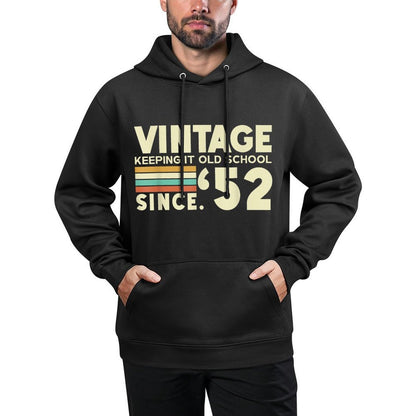 70th Birthday T Shirt Keeping It Old School Since 1952 Colorfast Hoodie