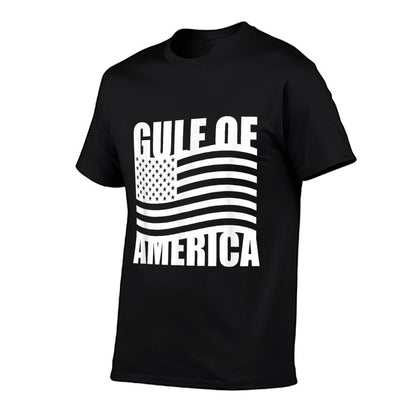 Gulf of United States of America USA Flag Patriotic High-quality Stitching T-Shirt