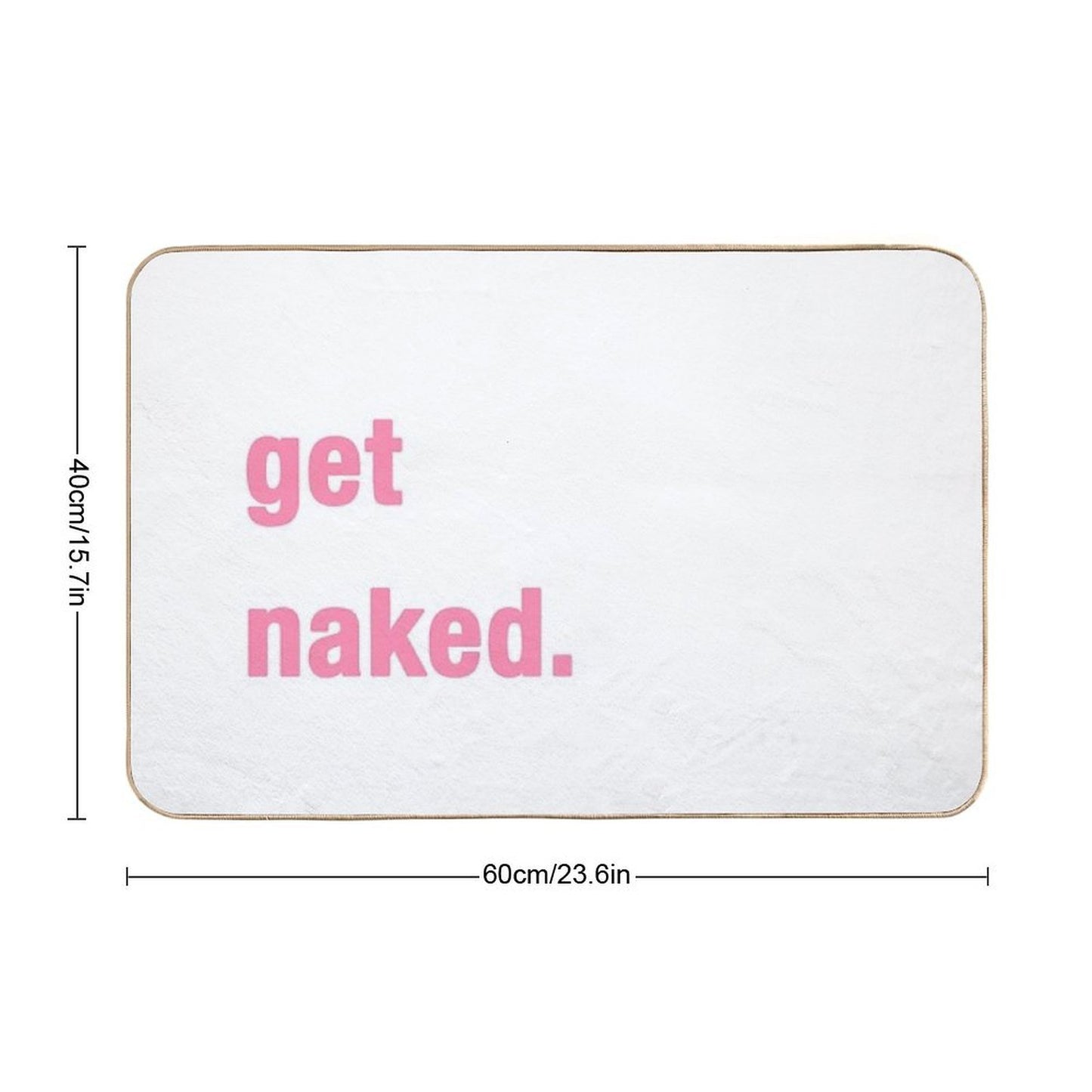 Get Naked - Light Pink  High-Traffic Bath Mat