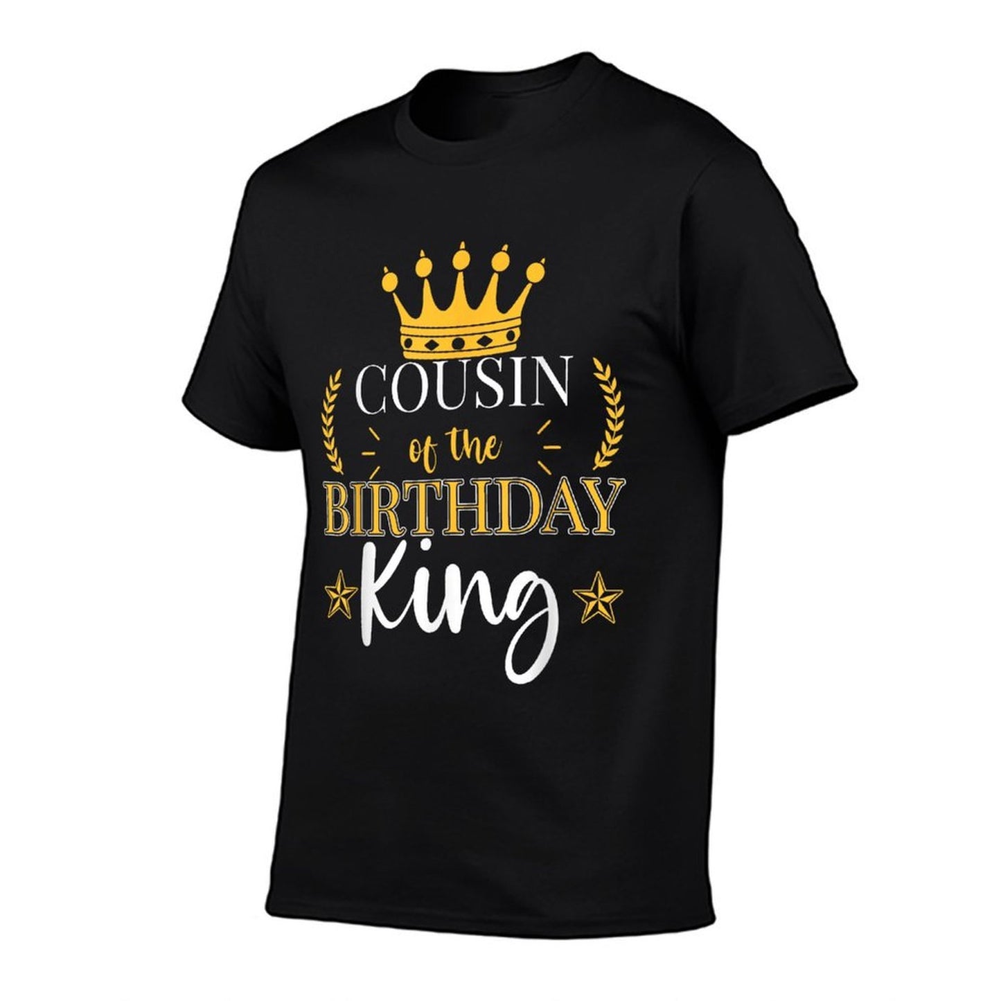 Cousin of The Birthday King Theme Party Bday Celebration  Oversized Silhouette T-Shirt