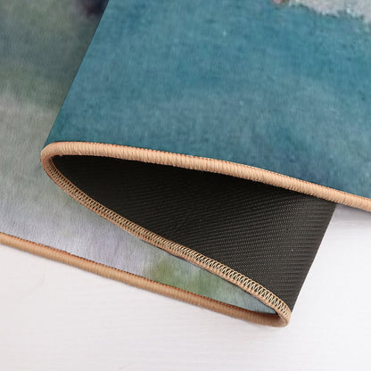 Abstract Birth  Fade-Resistant Bath Mat