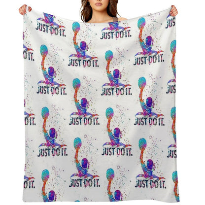Water Polo Color Art Gift-ready Throw Blanket