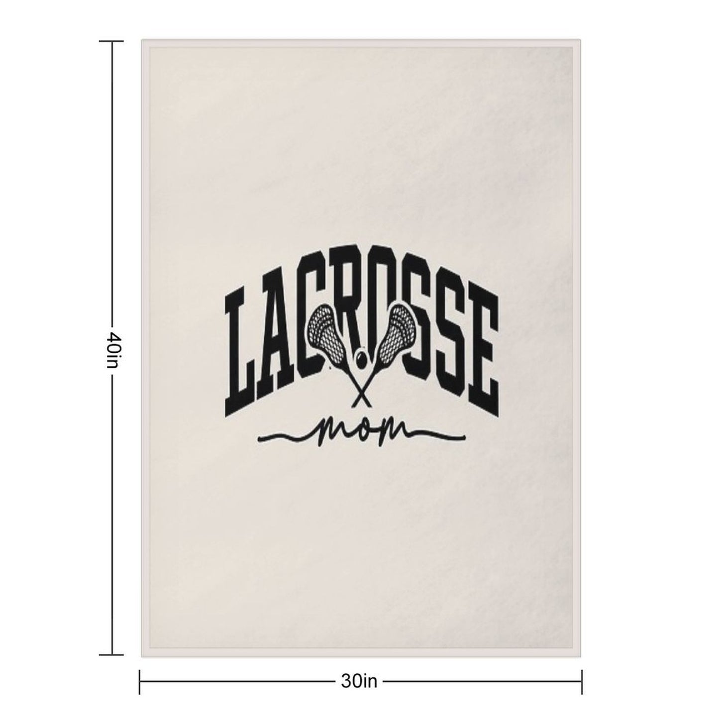 Lacrosse Mom  Sports Mom Durable Throw Blanket