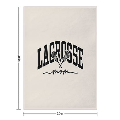 Lacrosse Mom  Sports Mom Durable Throw Blanket