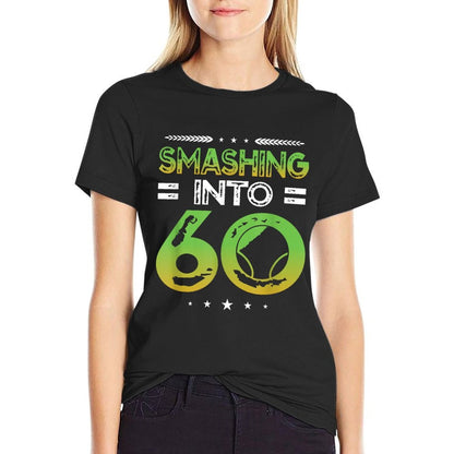 Smashing Into 60 Years Tennis Lover 60th Birthday  Classic T-Shirt