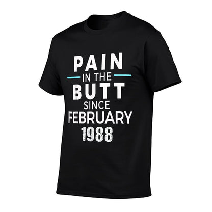 February 1988 - Funny 30th Birthday T-shirt Gag Gift  Oversized Silhouette T-Shirt