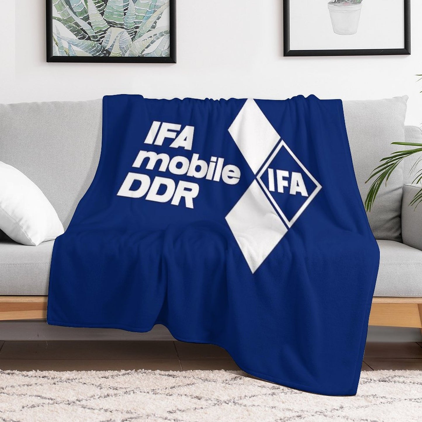 IFA Mobile DDR Logo (white) Compact Throw Blanket