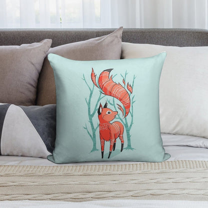 Winter Fox Soft Durable Construction Throw Pillow
