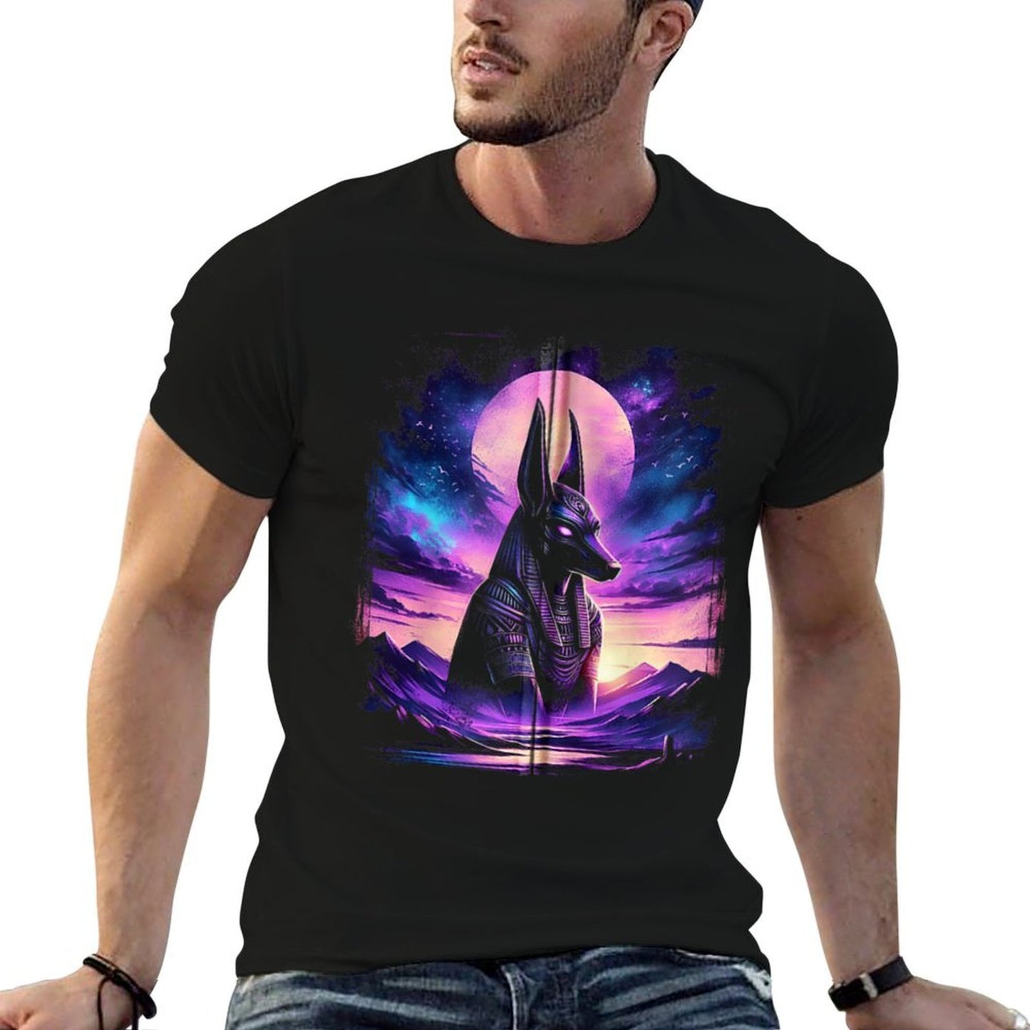 Anubis in Twilight Zip  Easy-care T-Shirt