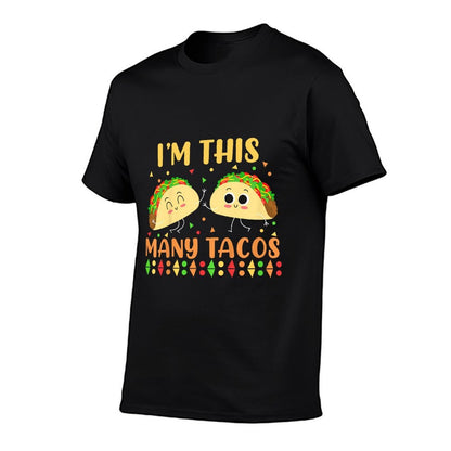 I'm This Many Tacos Second Birthday Party Cinco De Mayo  Graphic-printed T-Shirt