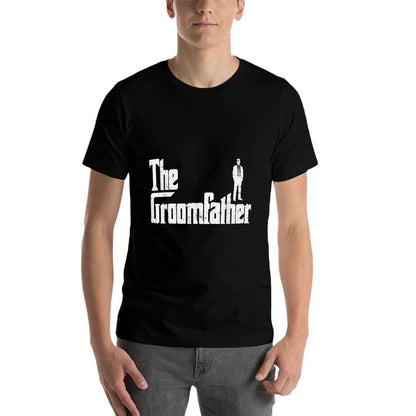 Groom Father Funny Wedding Party Rehearsal Dinner Dad Gift  Wrinkle-resistant T-Shirt