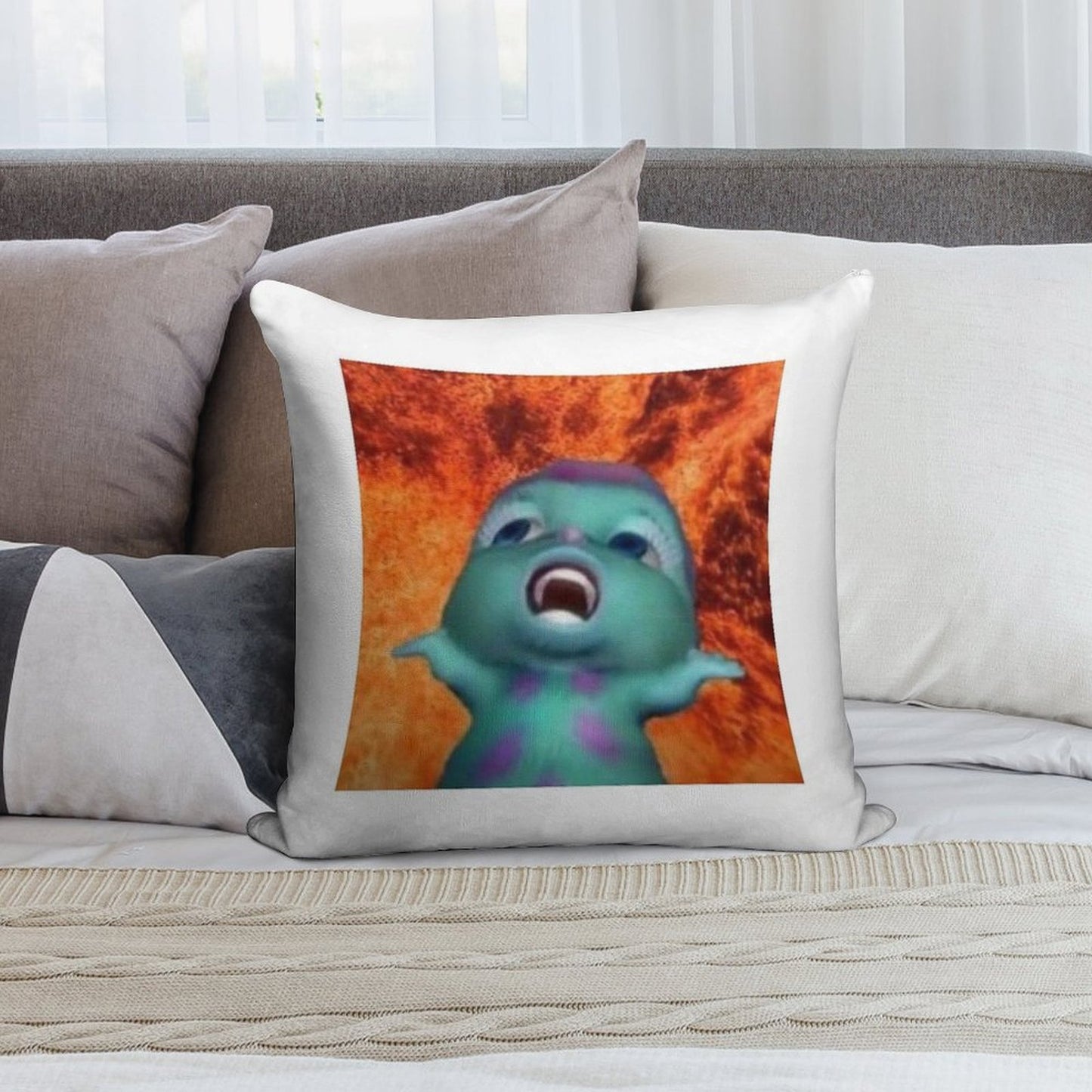 Chaotic Bibble Soft Multiple Sizes Throw Pillow