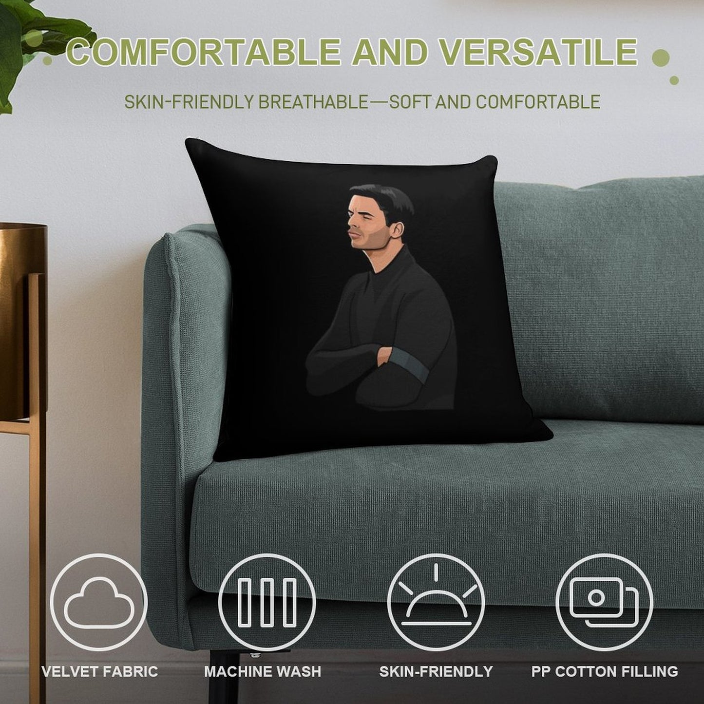 Mikel Arteta Soft Fade-Resistant Throw Pillow