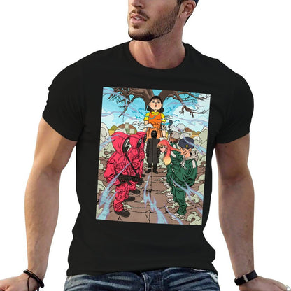 Squid Game Iconic Red Light Green Light Game Chest Poster Premium  Cotton T-Shirt