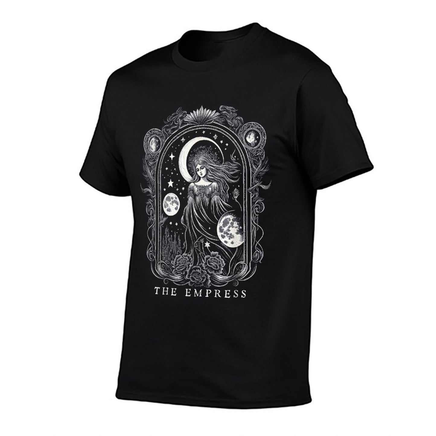 The Empress Tarot Card Goth Emo Occult Graphic Women Girls  Polyester Blend T-Shirt