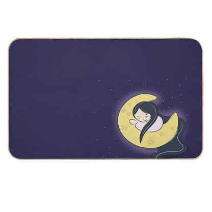 Moon Girl  Slip-Resistant Bath Mat