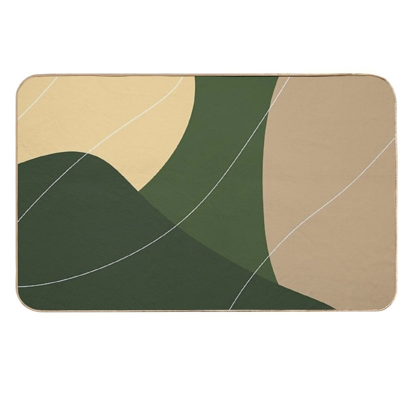 Abstract Lines Pattern IV  Toxin-Free Bath Mat