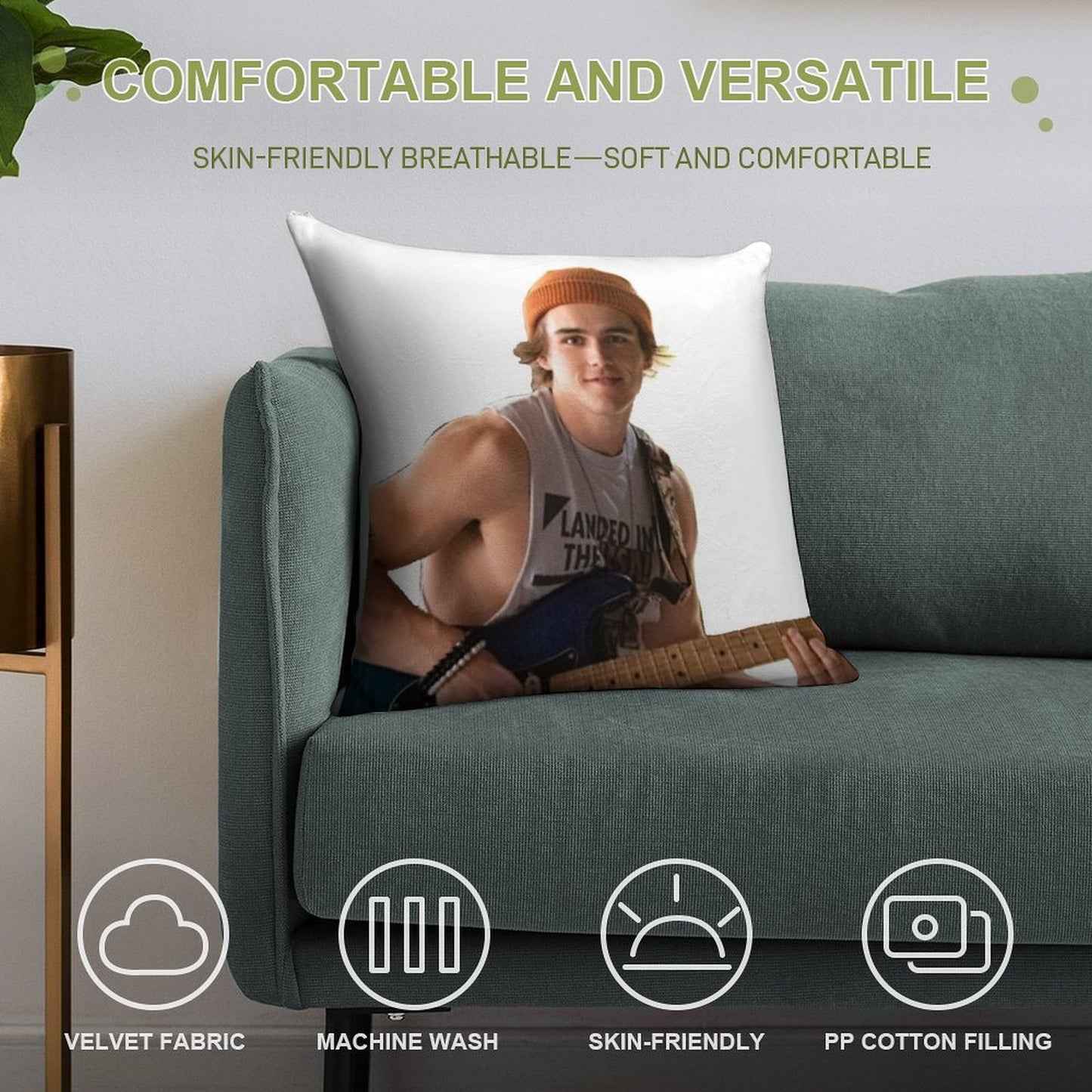 Charlie Gillespie Luke Patterson Soft Multiple Sizes Throw Pillow