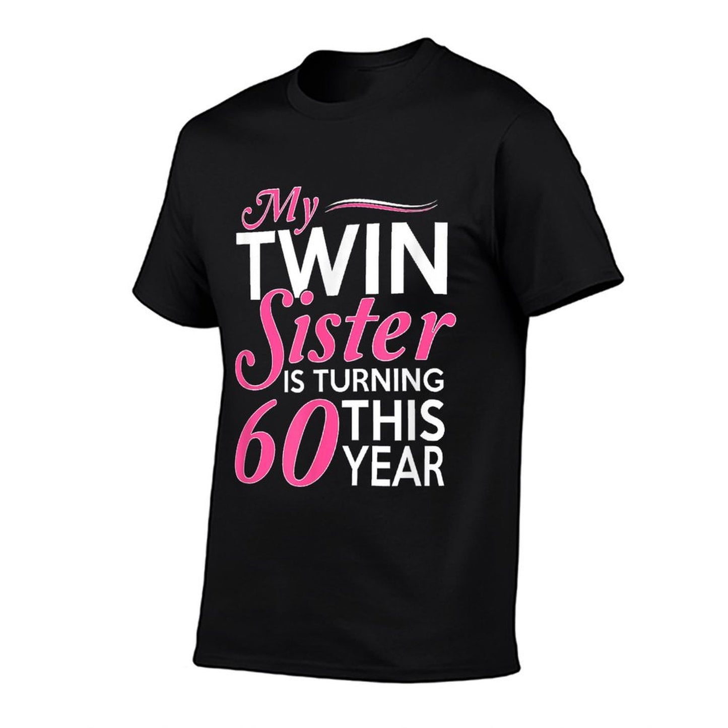 60th Birthday Gifts for Twin Sisters Funny Birth Year  Stretchy T-Shirt