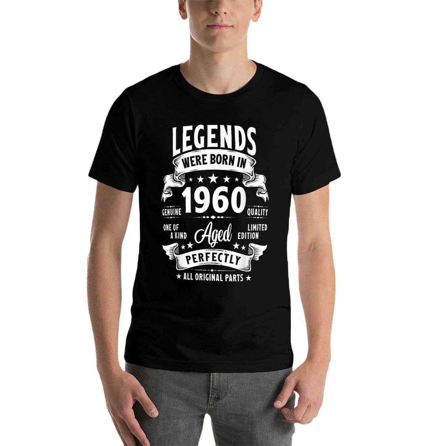 Vintage 1960 65 Year Old Gifts For Men Women 65th Birthday  Polyester Blend T-Shirt