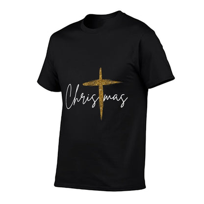 Jesus Christian Cross Merry Christmas Pajamas Family Holiday  Classic T-Shirt