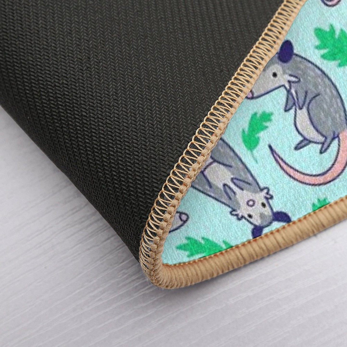 Opossum Pattern  Pet-Safe Bath Mat