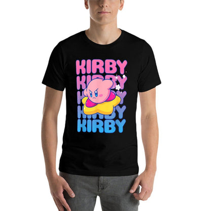 Kirby Nintendo Big Bubble Text Stack  Affordable Price T-Shirt