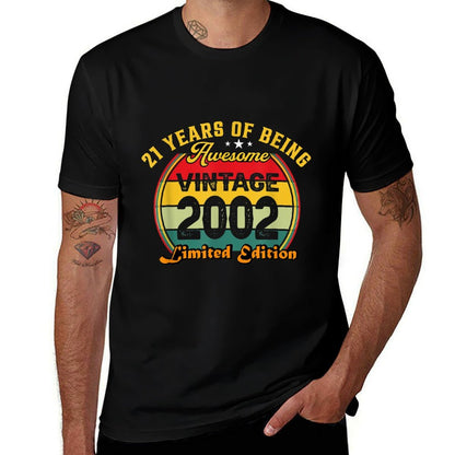 21 Year Old Vintage 2002 Limited Edition 21st Birthday  Wrinkle-resistant T-Shirt