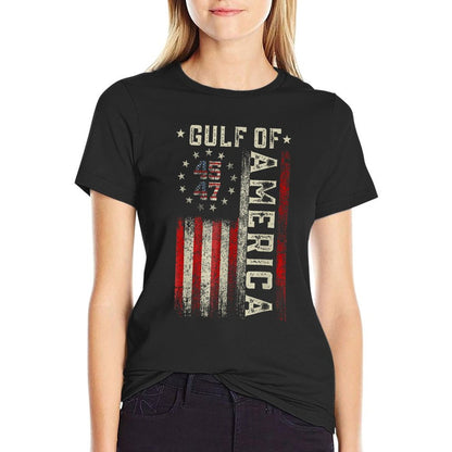Gulf Of Usa America Funny Usa Flag Quick-drying T-Shirt