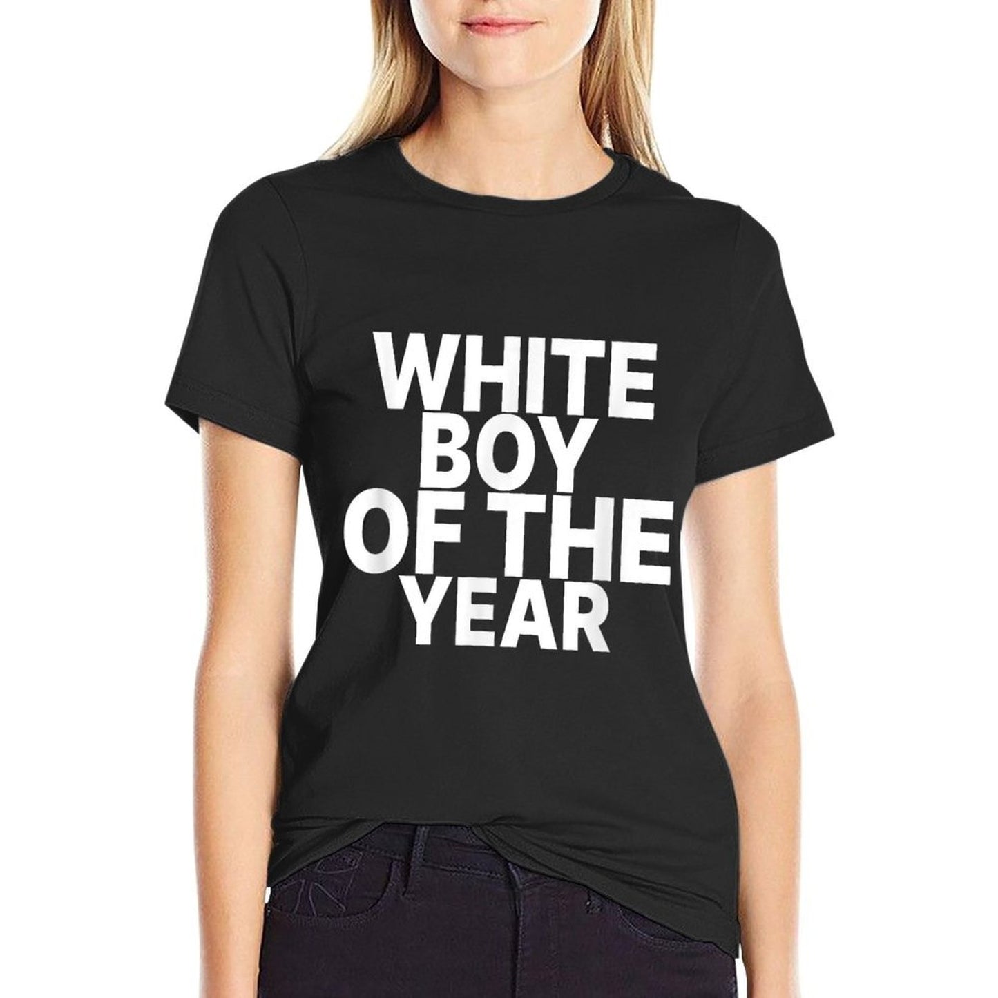 White Boy Of The Year Funny  Fade-proof Color T-Shirt