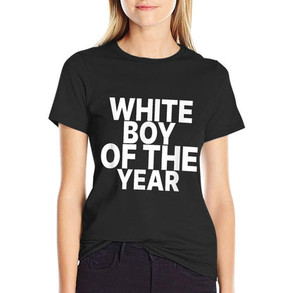 White Boy Of The Year Funny  Fade-proof Color T-Shirt
