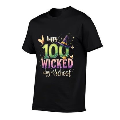 Happy 100 Wicked Days of School 100 Days of School Costume  Summer-ready Fabric T-Shirt