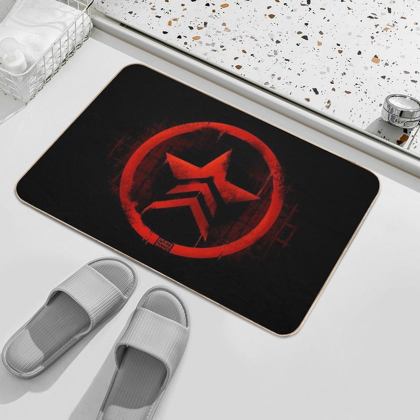 Mass Effect Renegade  Eco-Friendly Bath Mat