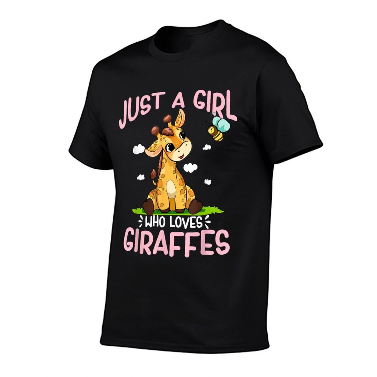 Just A Girl Who Loves Giraffes Cute Baby Giraffe  Stretchy T-Shirt