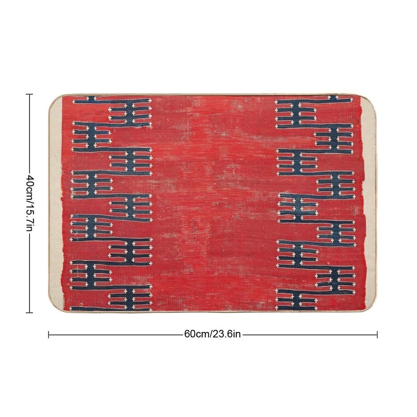 Yüncü Balikesir Northwest Anatolian Kilim Print  Slip-Resistant Bath Mat