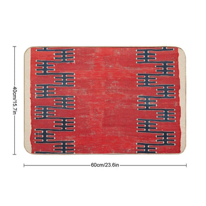 Yüncü Balikesir Northwest Anatolian Kilim Print  Slip-Resistant Bath Mat