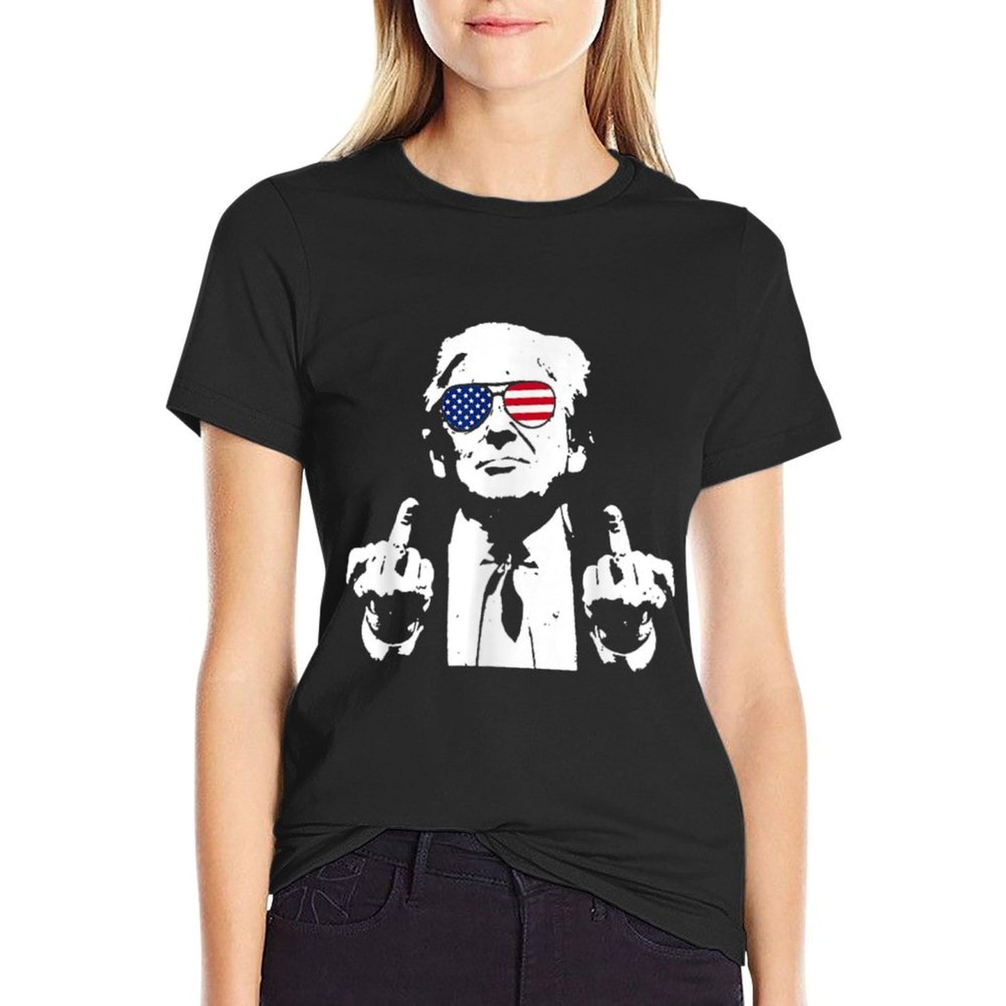 (Front And Back) You Missed Trump 2024 US American  Slim-fit Cut T-Shirt