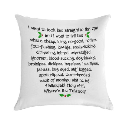 Clark Griswold Rant Soft Home Decor Throw Pillow