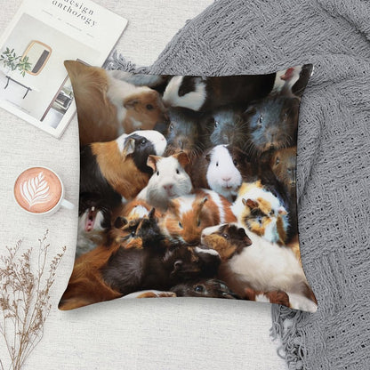 Guinea Pigs Soft Reinforced Edging Throw Pillow