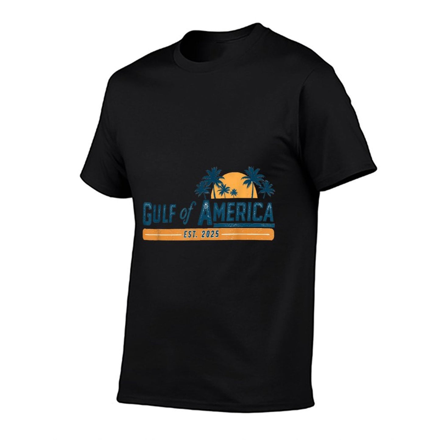 Vintage Gulf Of US America 2025 American Flag Gulf Mexico Comfortable T-Shirt