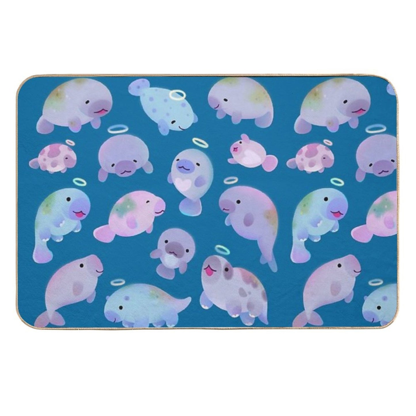Sea Cow (Sirenians)  Easy Maintenance Bath Mat