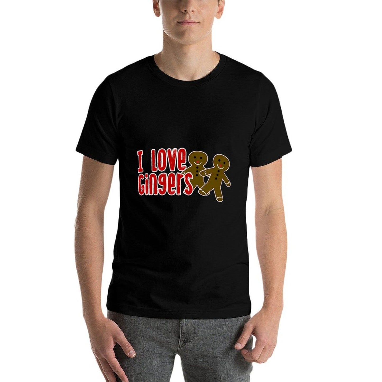 Christmas I Love Gingers Gingerbread Men  Trendy Pattern T-Shirt