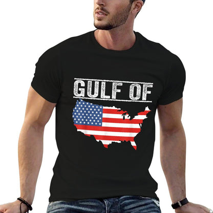 Gulf of USA America Funny USA Flag Affordable Price T-Shirt