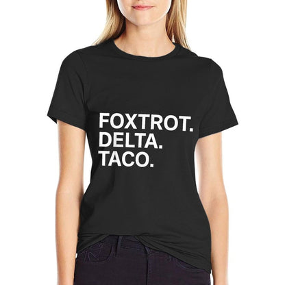 Foxtrot Delta Taco Military Funny Design  Lightweight T-Shirt