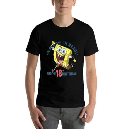 Nickelodeon SpongeBob SquarePants Ready For My 18th Birthday  Oversized Silhouette T-Shirt