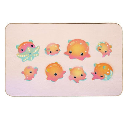 Flapjack Octopus  Rapid-Drying Bath Mat