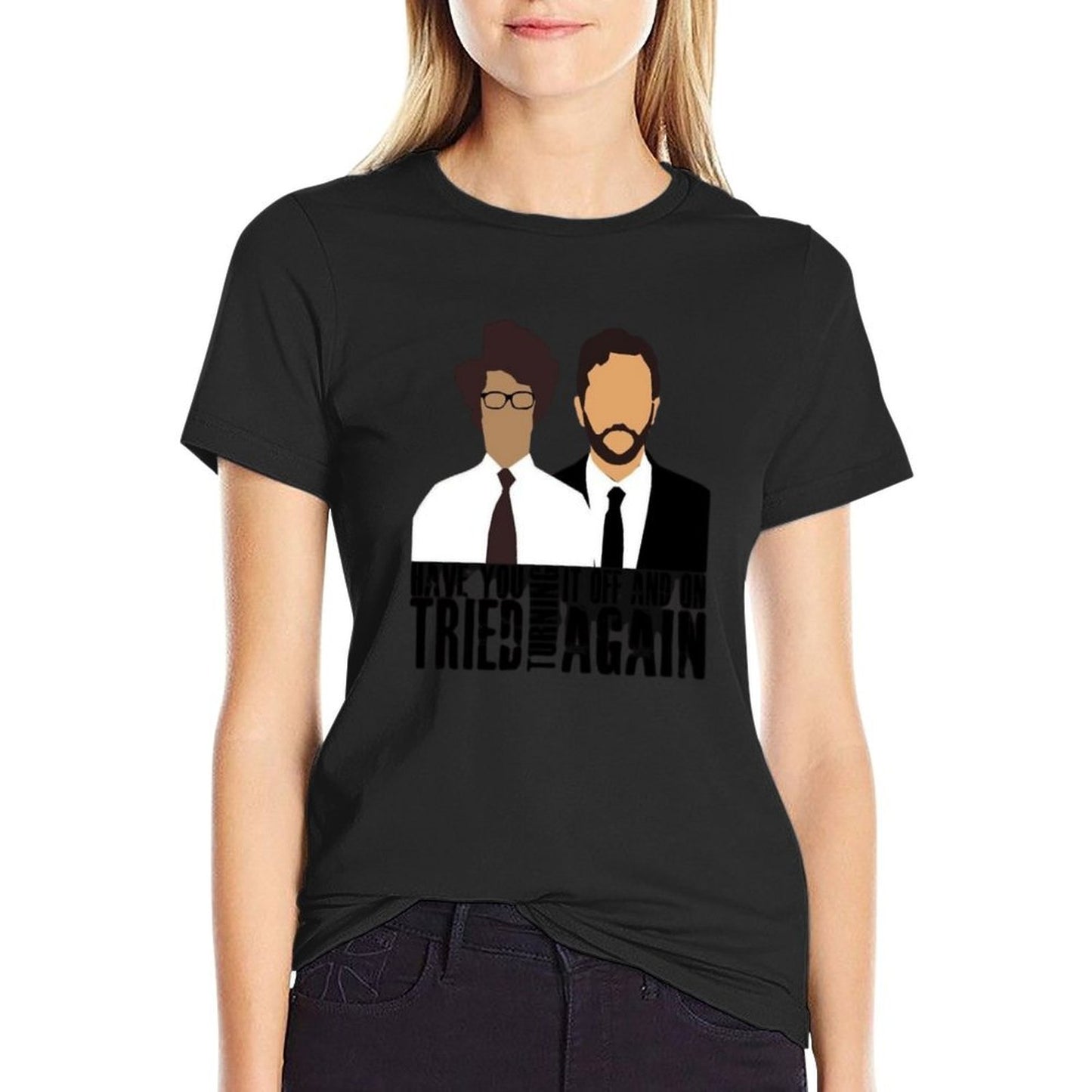 IT Crowd  Oversized Silhouette T-Shirt