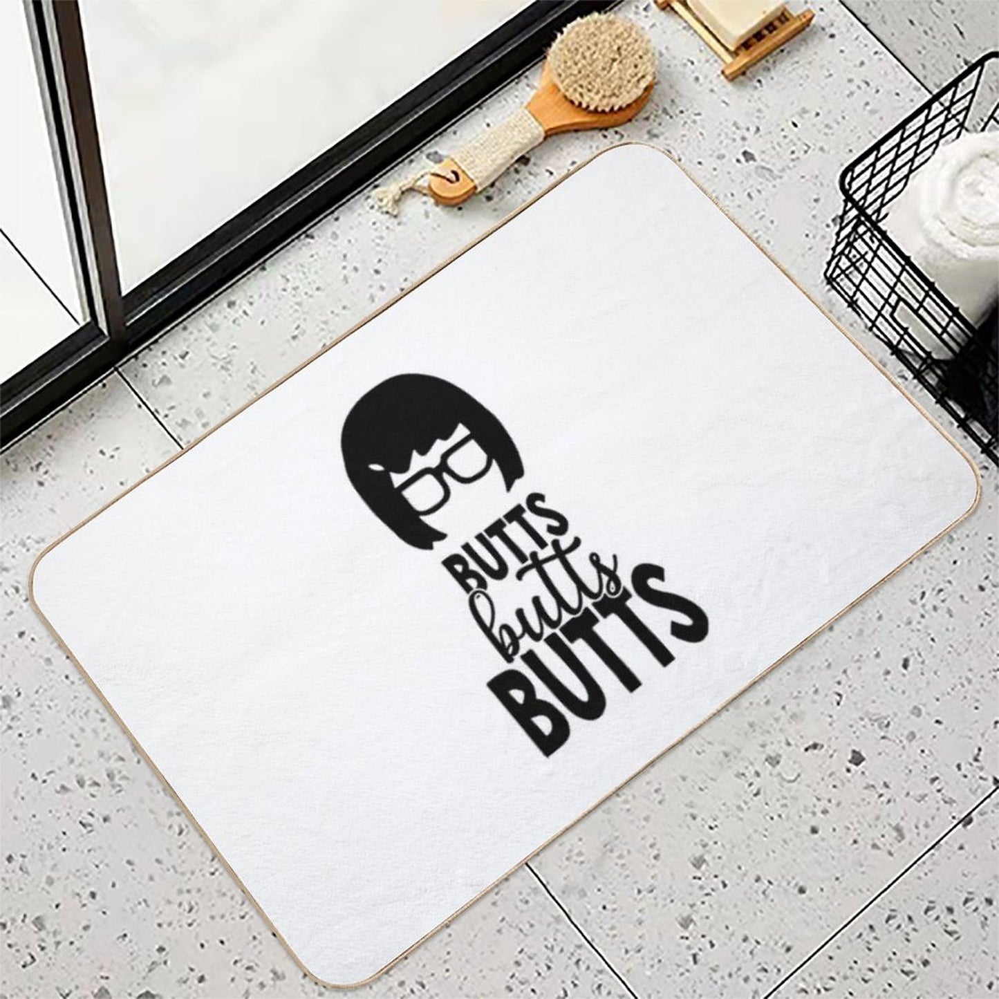 Bobs Animated Sitcom Burgers - Butts Butts Butts  Repositionable Bath Mat