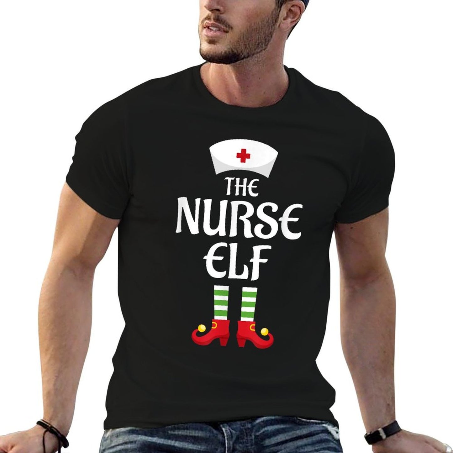 Nurse Elf Family Matching Group Christmas  Breathable T-Shirt